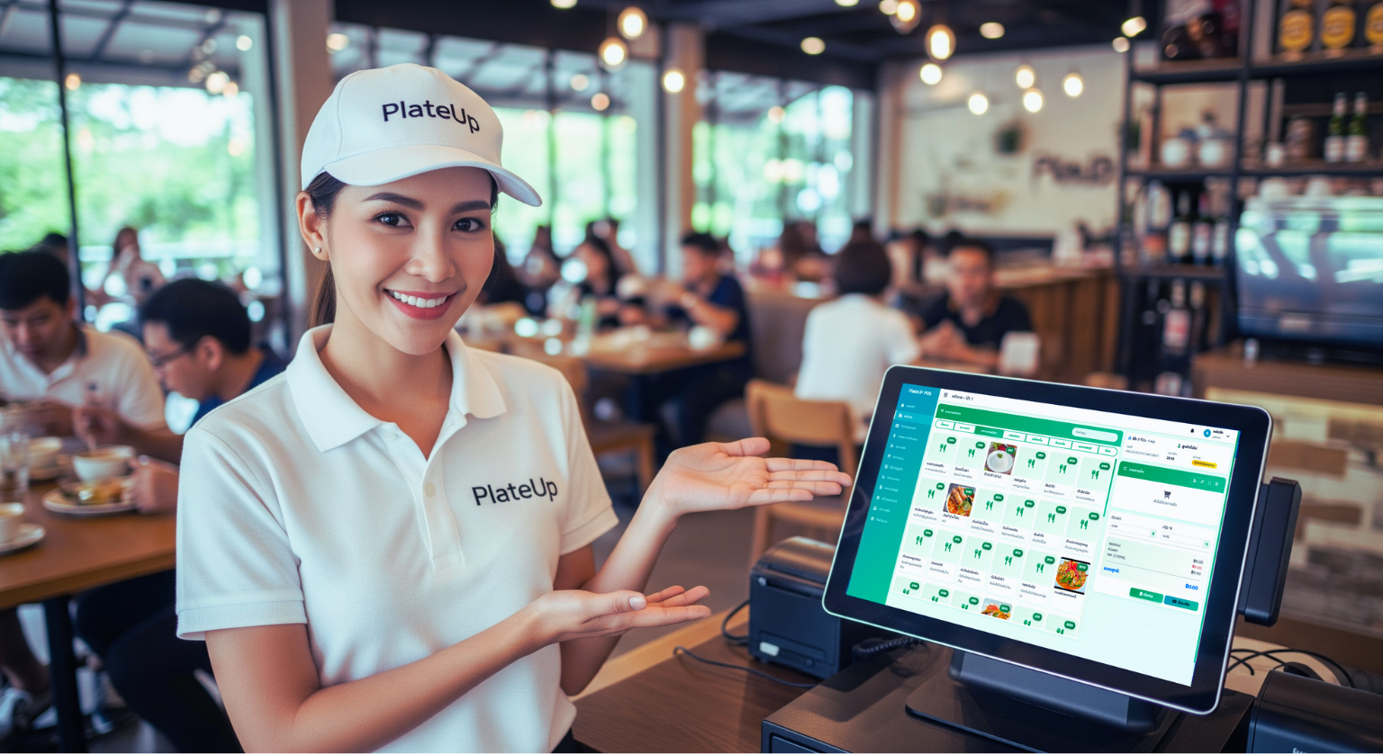 อุปกรณ์พร้อมระบบ PlateUP POS